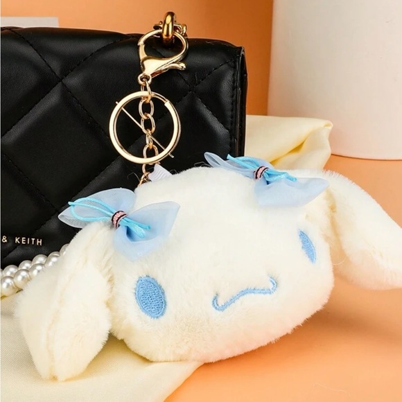 Sanrio Cinnamoroll Pearl Chain Cute Keychain Exquisite Bag Car Pendant - Picture 3 of 6